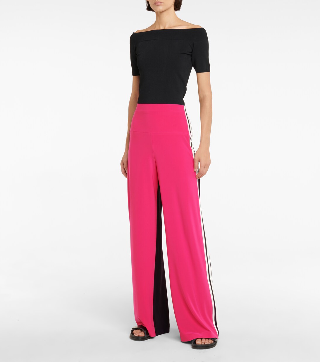 Pantalon ample à taille haute | Norma Kamali