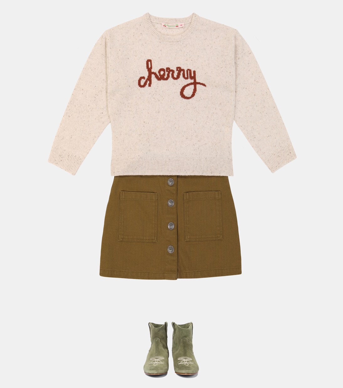 Jupe Gretel en coton | Bonpoint