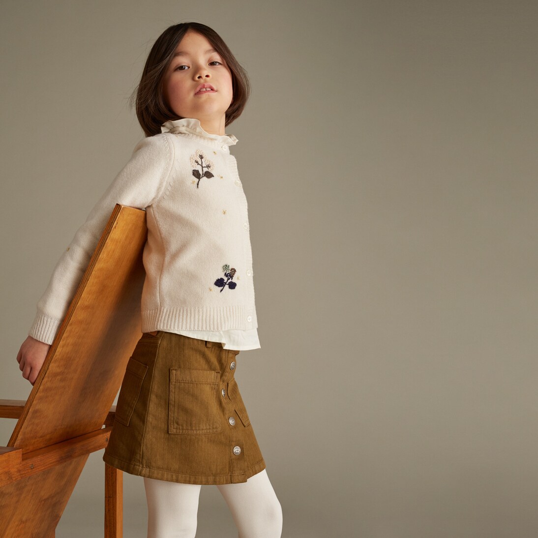 Jupe Gretel en coton | Bonpoint