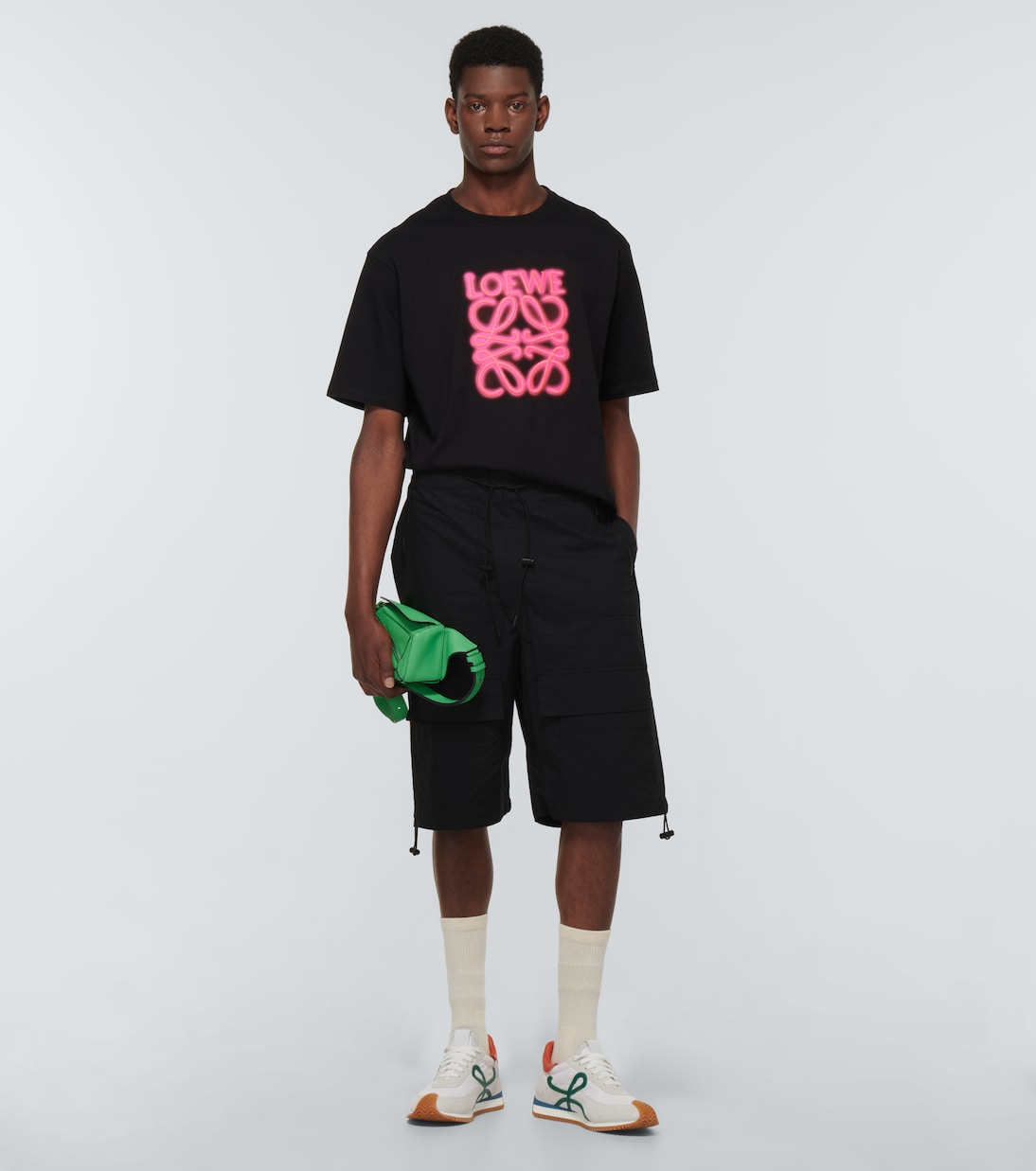 Shorts aus Baumwolle mit Kordelzug | Loewe