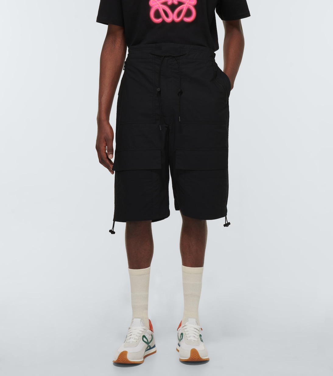 Shorts aus Baumwolle mit Kordelzug | Loewe