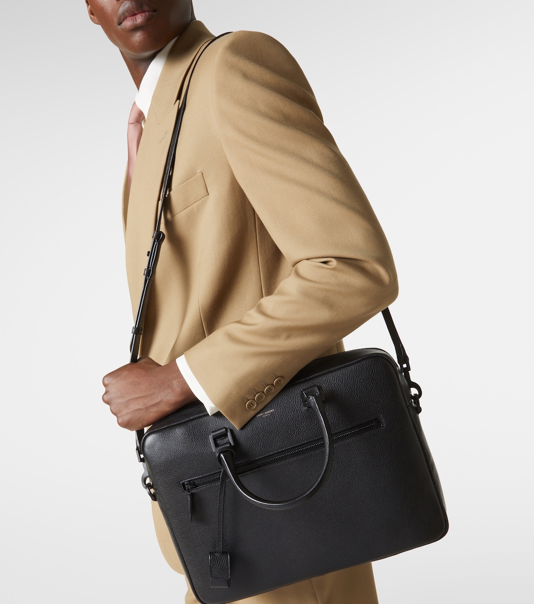 Serviette Sac de Jour en cuir | Saint Laurent