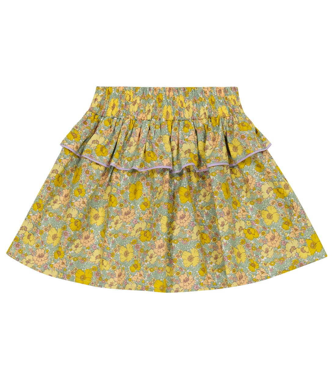 Jupe Bella en coton à fleurs | Paade Mode