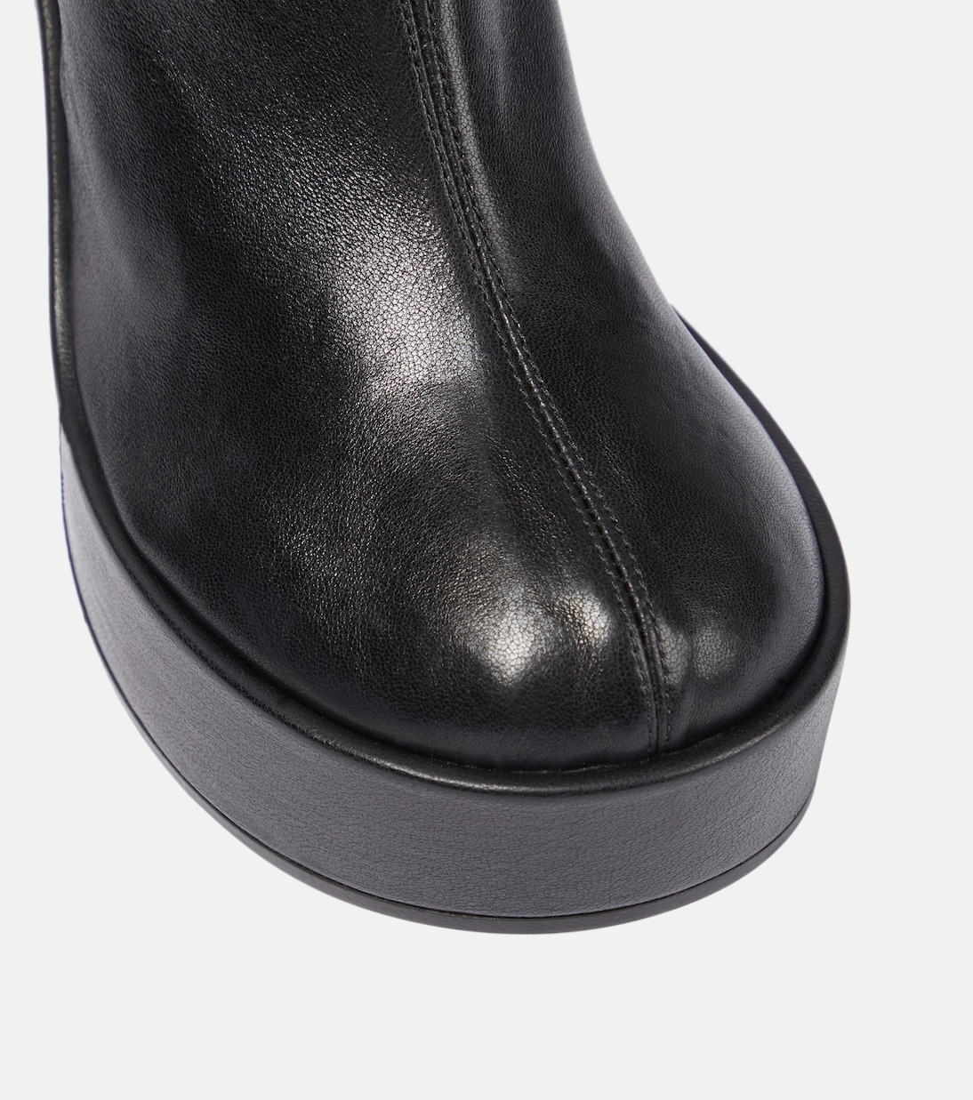 Leather over-the-knee boots | Versace