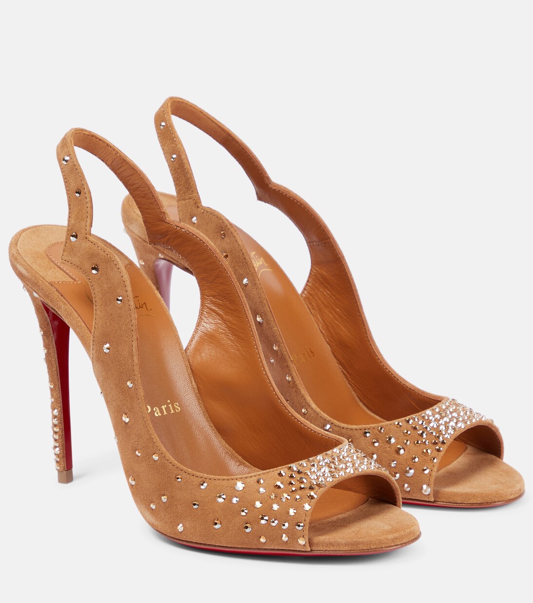 Sandali Nudes Degrachick in suede | Christian Louboutin