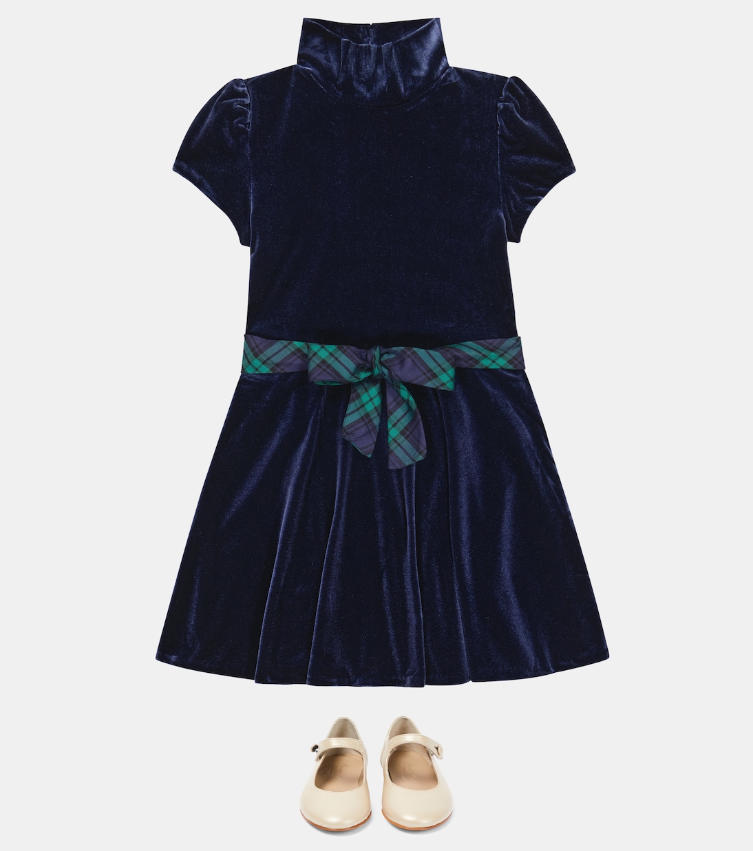 Robe en velours | Polo Ralph Lauren Kids