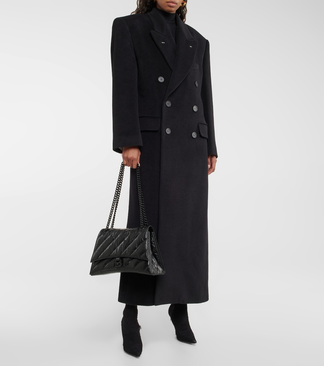 Schultertasche Crush Medium aus Leder | Balenciaga