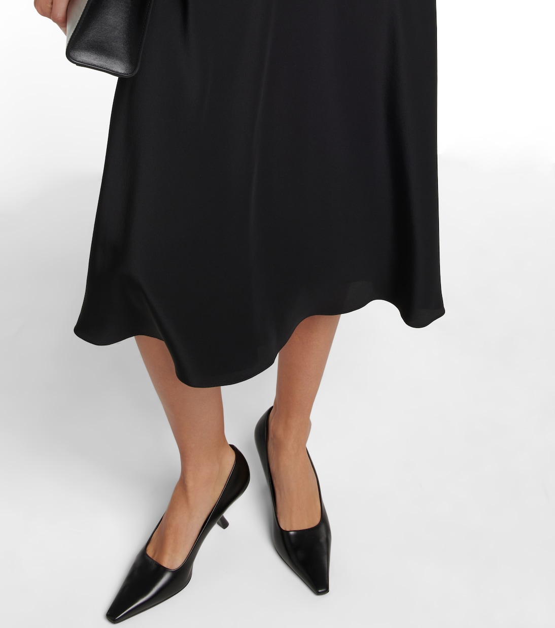 Medela silk satin midi skirt | The Row