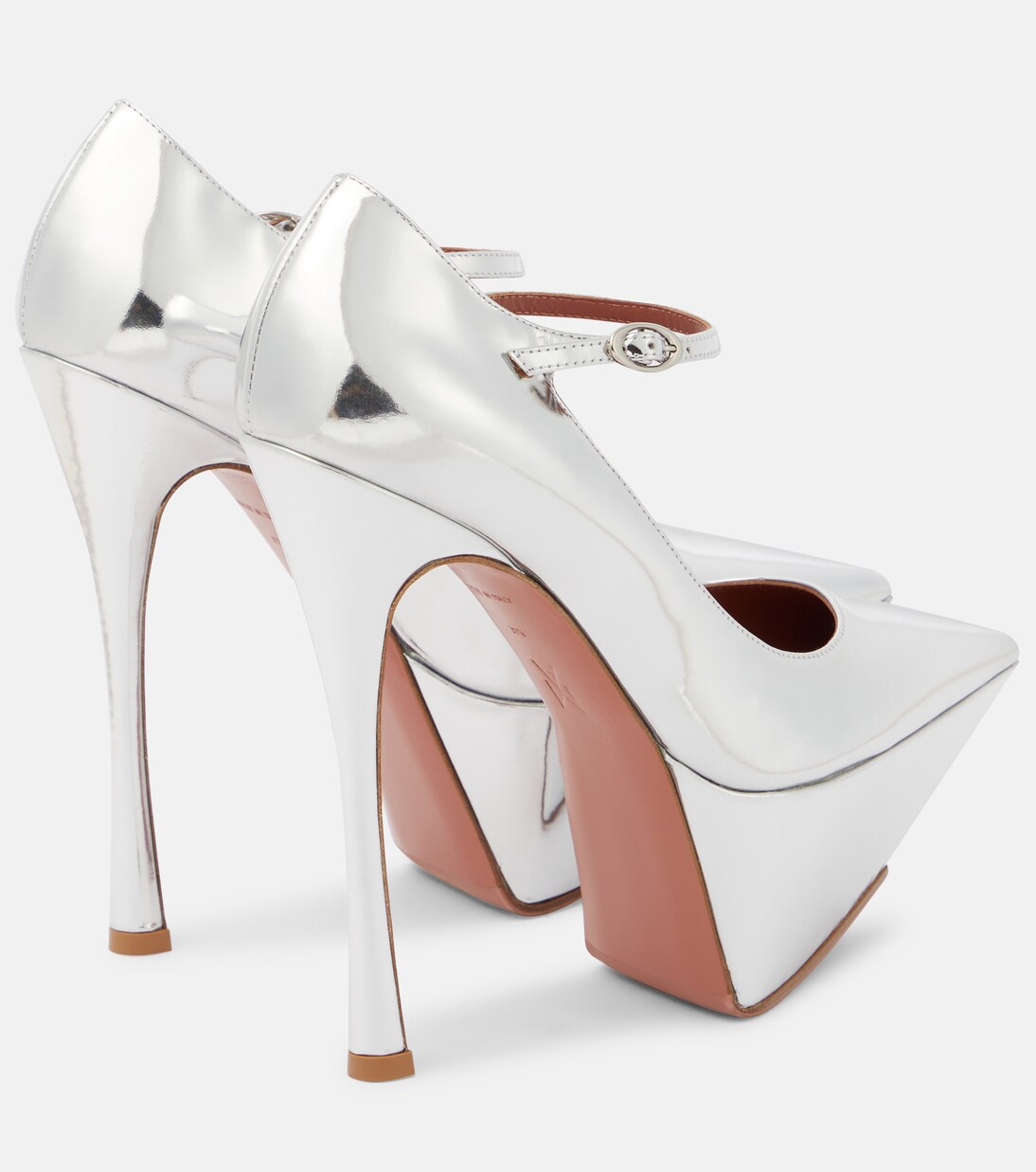 Plateau-Pumps Yigit aus Lackleder | Amina Muaddi
