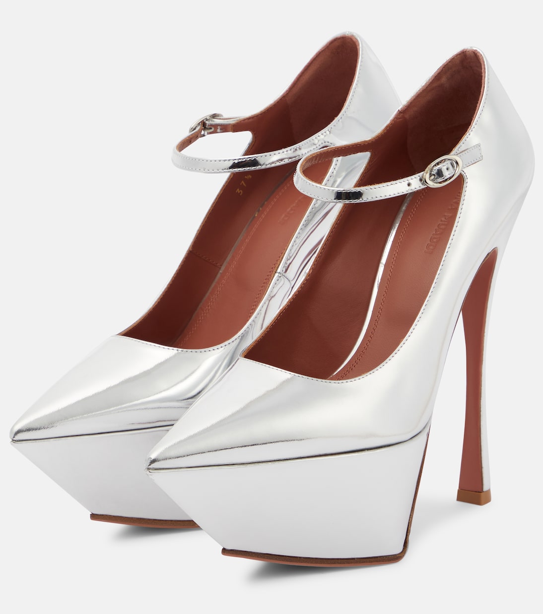 Plateau-Pumps Yigit aus Lackleder | Amina Muaddi