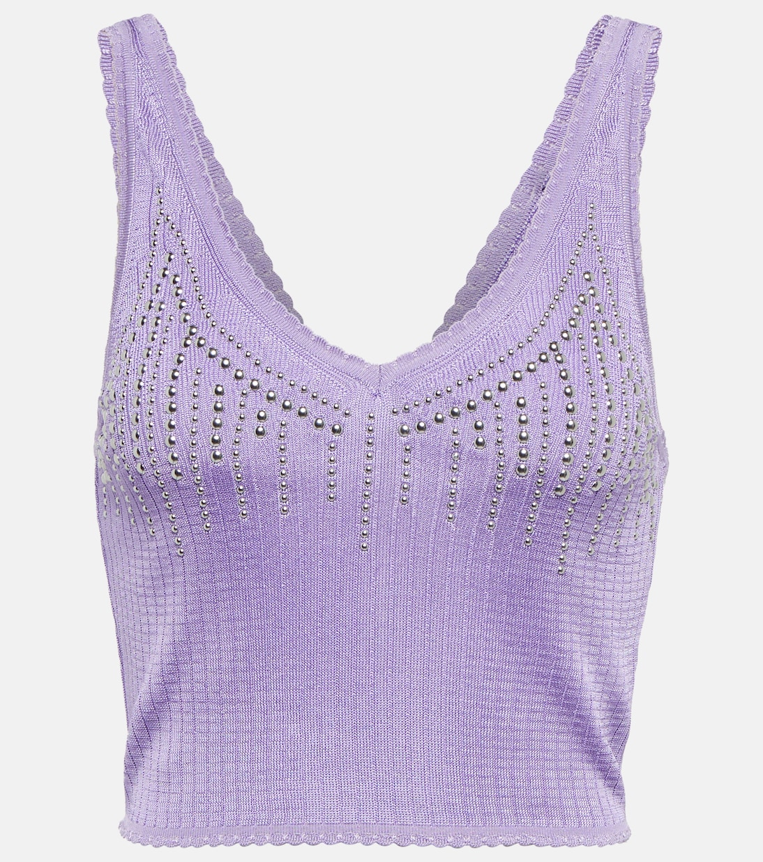 Embellished knit top | Rabanne