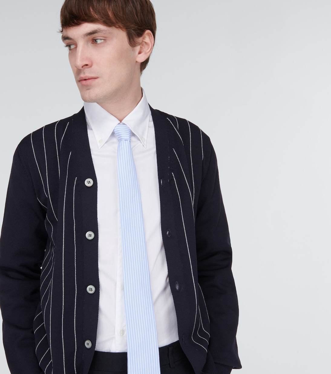 Striped cotton tie | Comme des Garçons Shirt