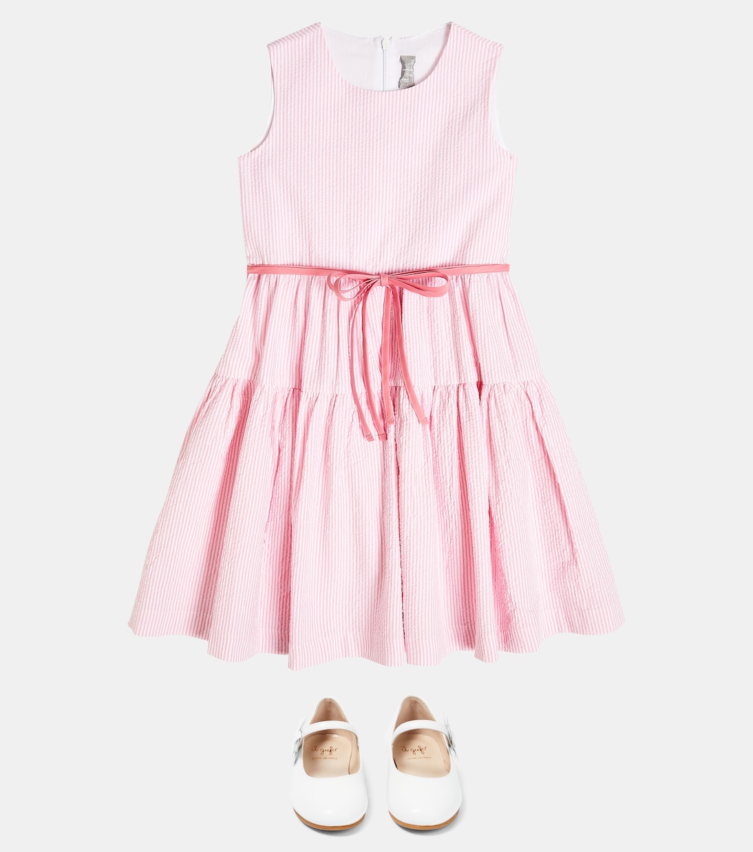 Striped cotton dress | Il Gufo