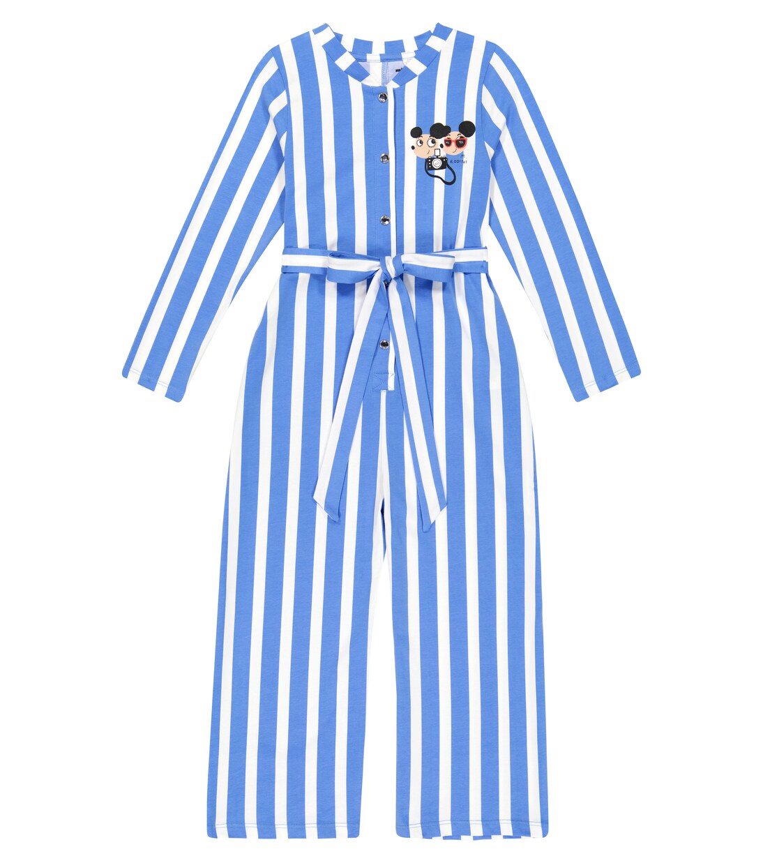 Ritzratz striped cotton-blend jumpsuit | Mini Rodini