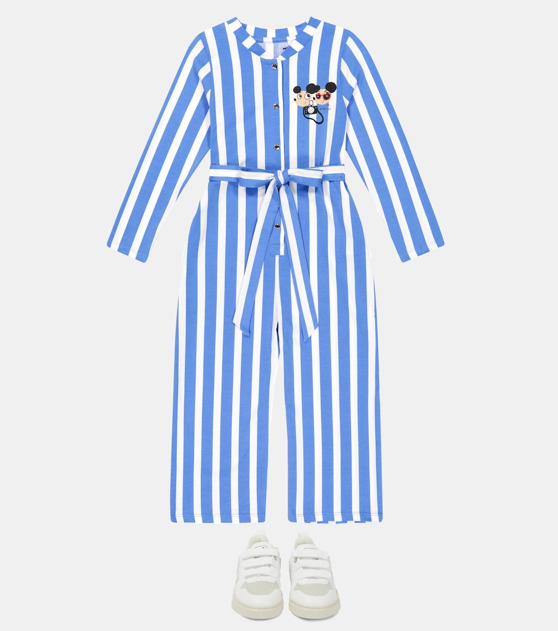 Ritzratz striped cotton-blend jumpsuit | Mini Rodini