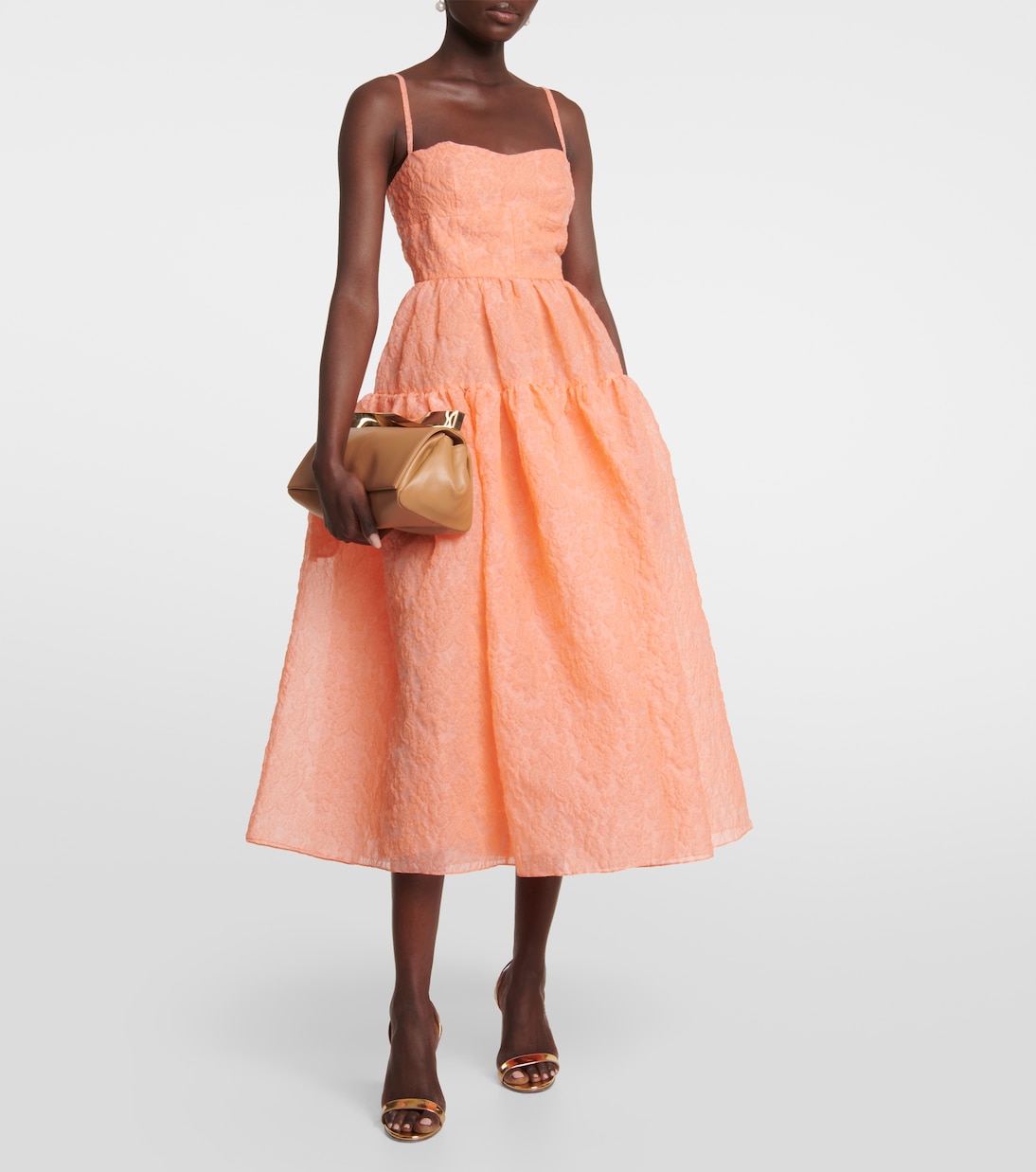 Robe midi Abelia en coton mélangé | Erdem