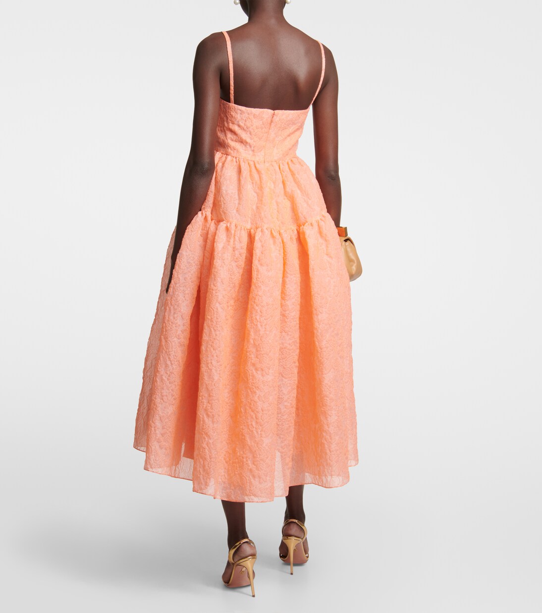 Robe midi Abelia en coton mélangé | Erdem