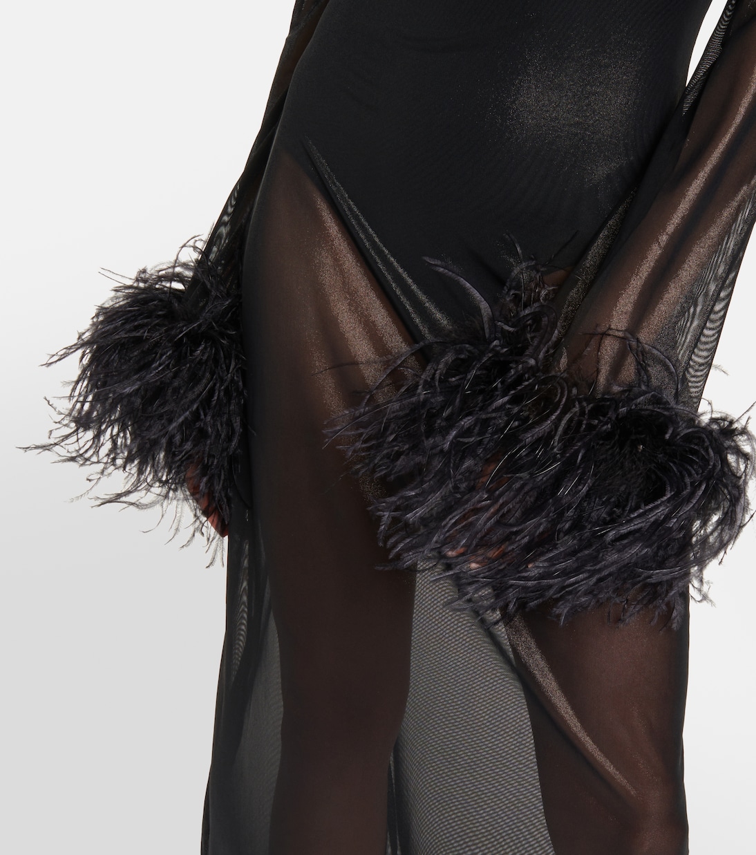 Midikleid Lumière Plumage | Oséree