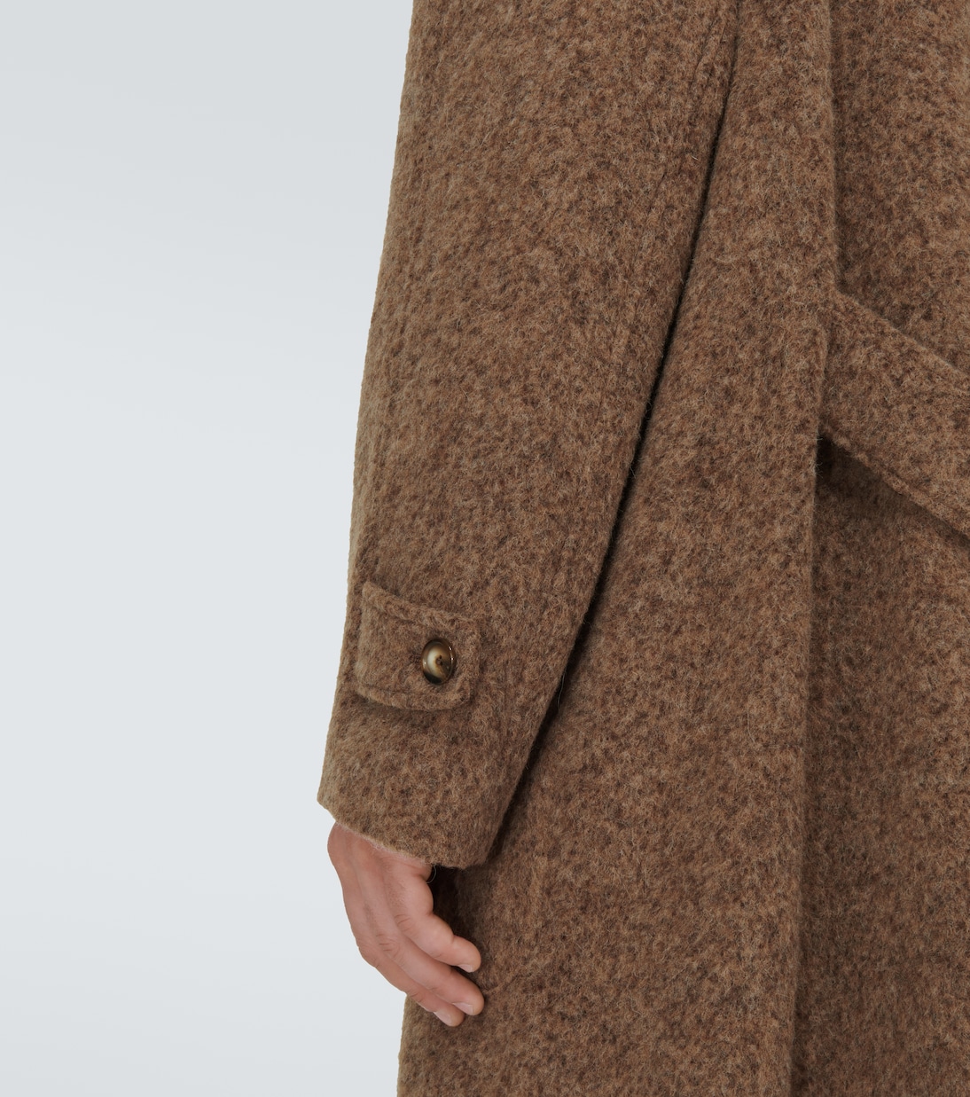 Double-breasted alpaca-blend coat | Dolce&Gabbana