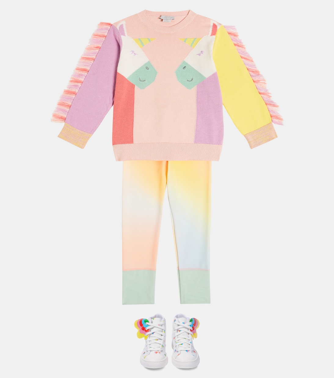 Embroidered cotton sweatshirt | Stella McCartney Kids