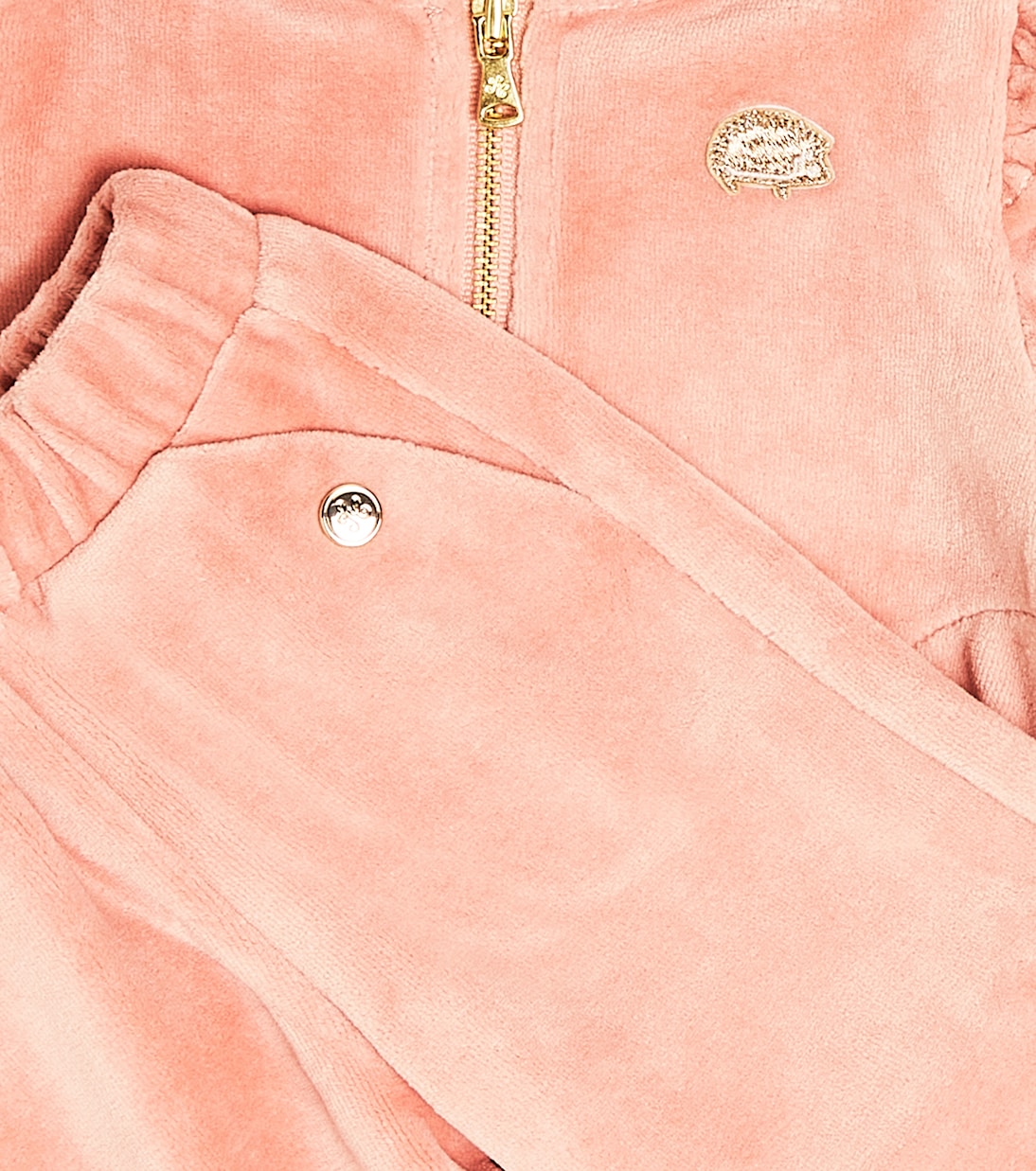 Baby cotton-blend velvet tracksuit | Tartine et Chocolat