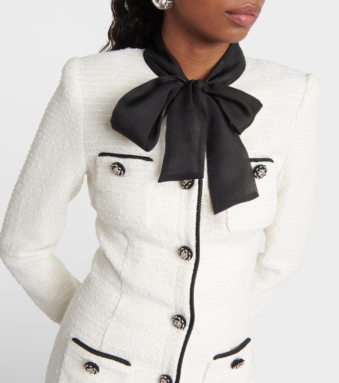 Minikleid aus Bouclé | Self-Portrait