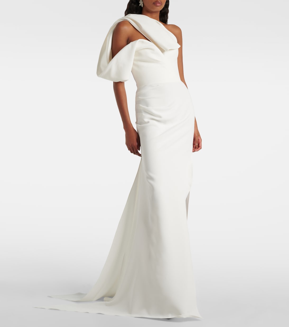 Robe longue asymétrique Darkness | Maticevski