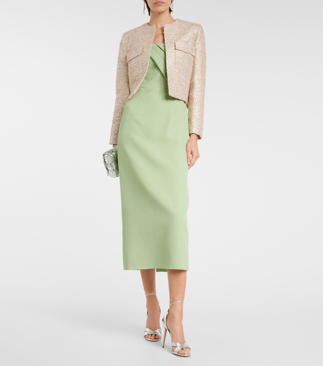 Pheblia cropped tweed jacket | Emilia Wickstead