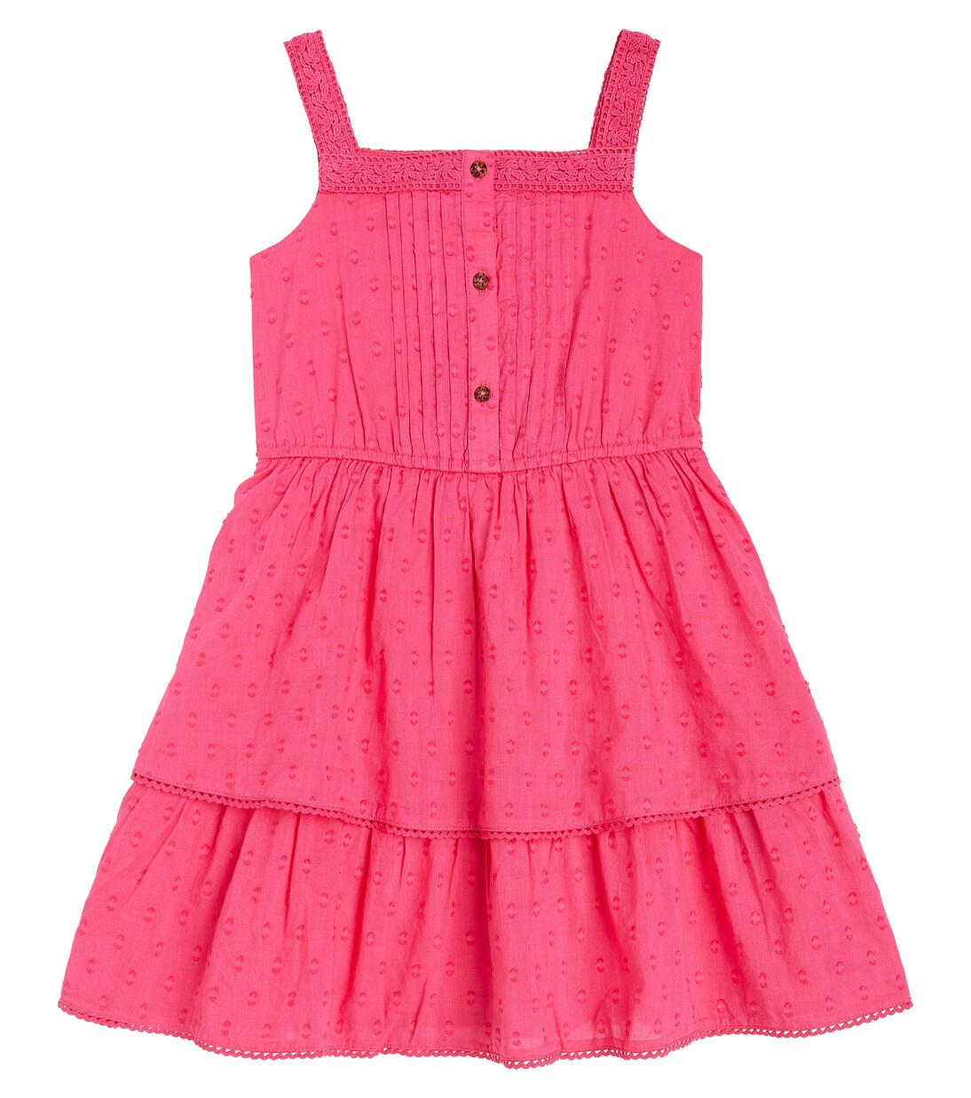 Besticktes Kleid aus Baumwolle mit Spitze | Scotch & Soda Kids