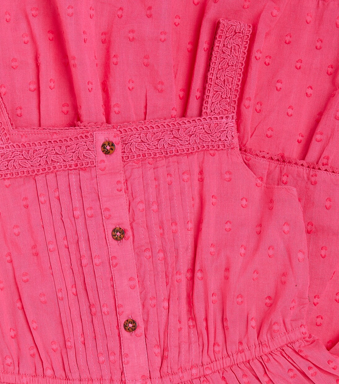 Besticktes Kleid aus Baumwolle mit Spitze | Scotch & Soda Kids