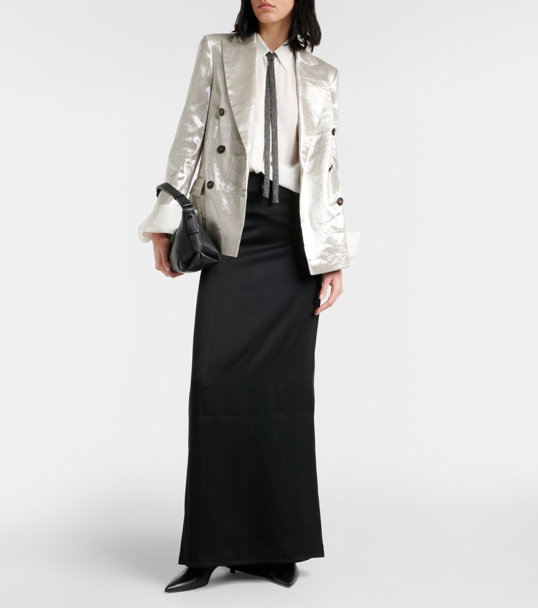 Maxirock aus Satin | Brunello Cucinelli