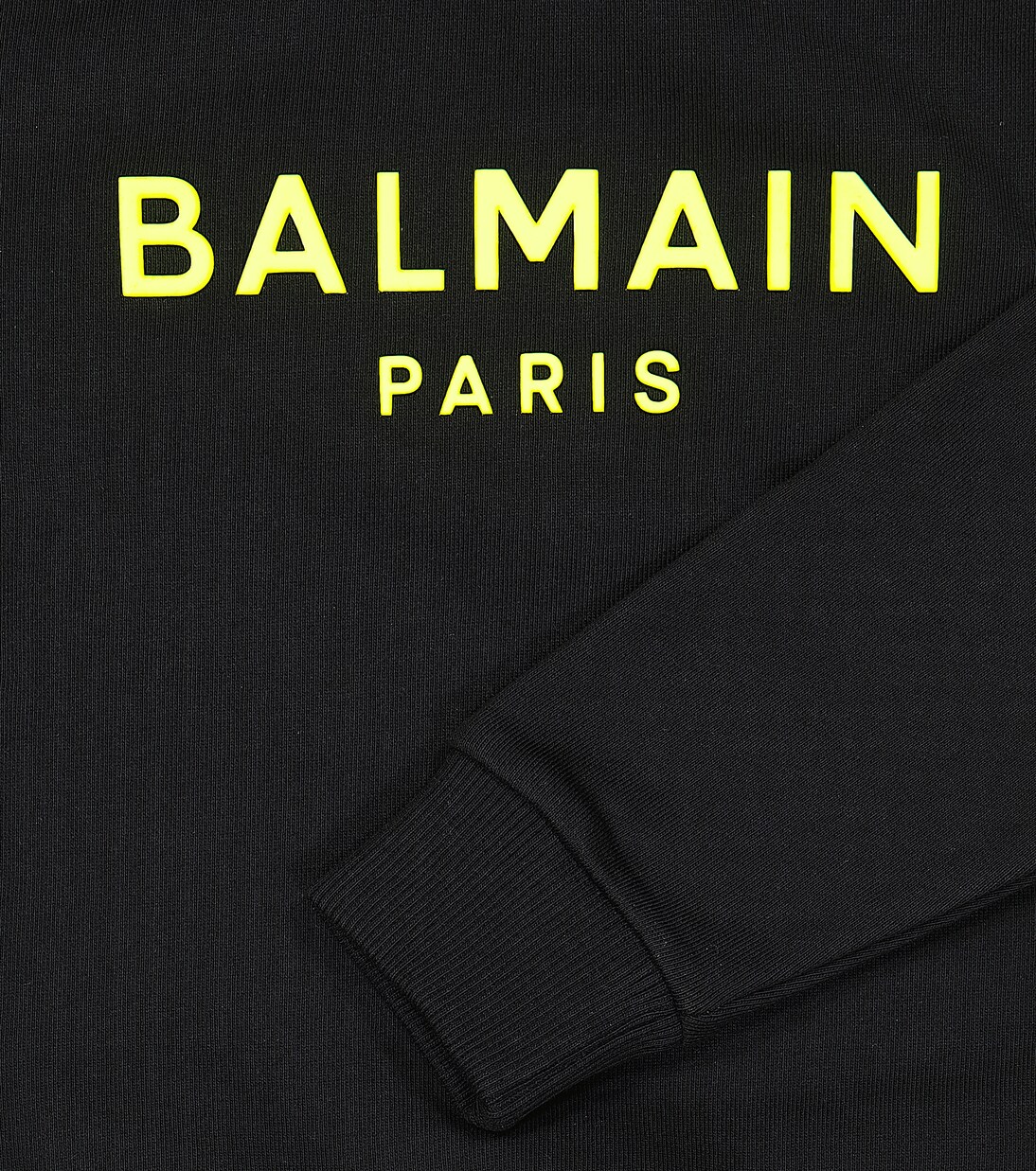 Cotton fleece sweatshirt and shorts set | Balmain Kids