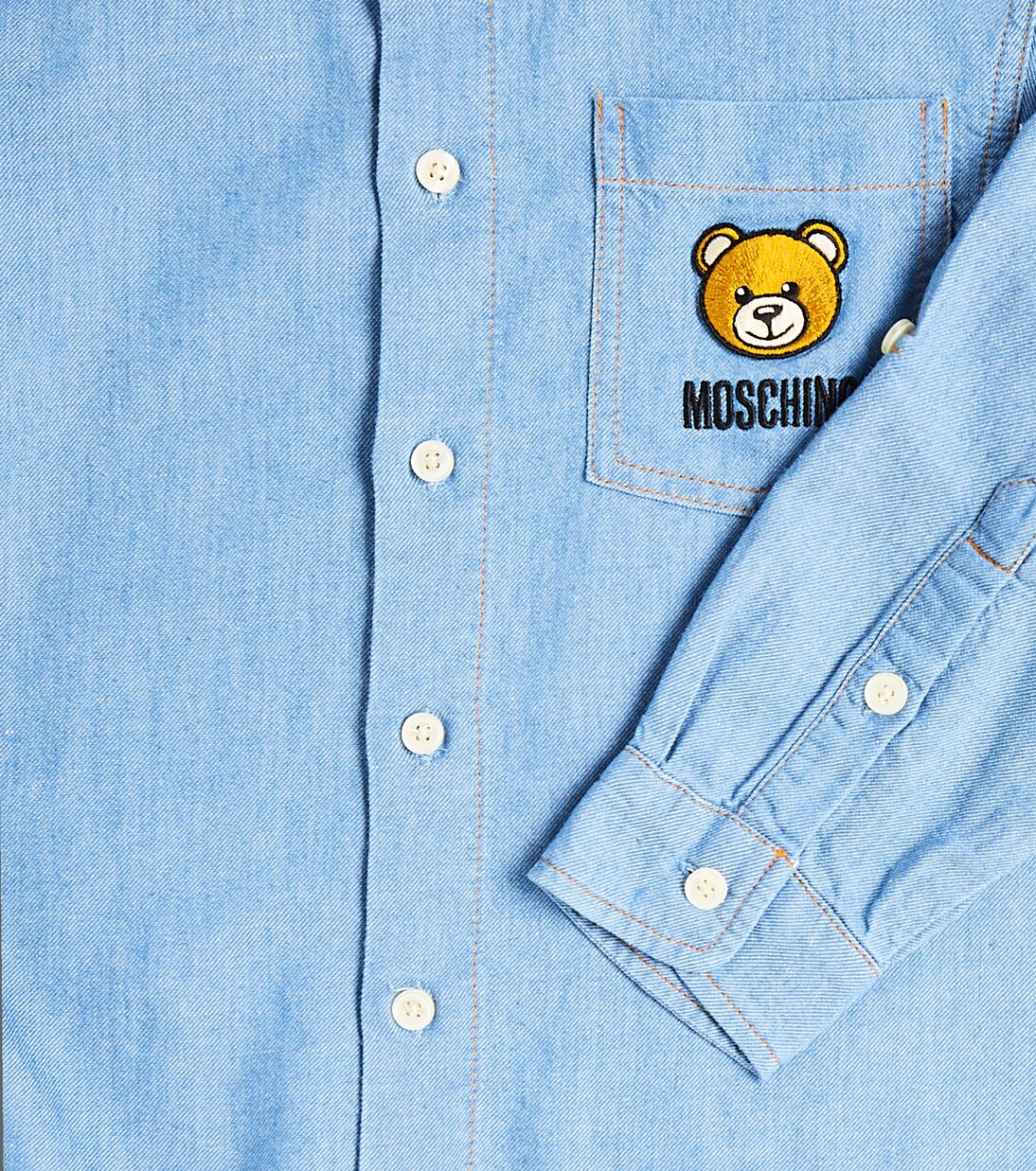 Teddy Bear cotton-blend shirt | Moschino Kids
