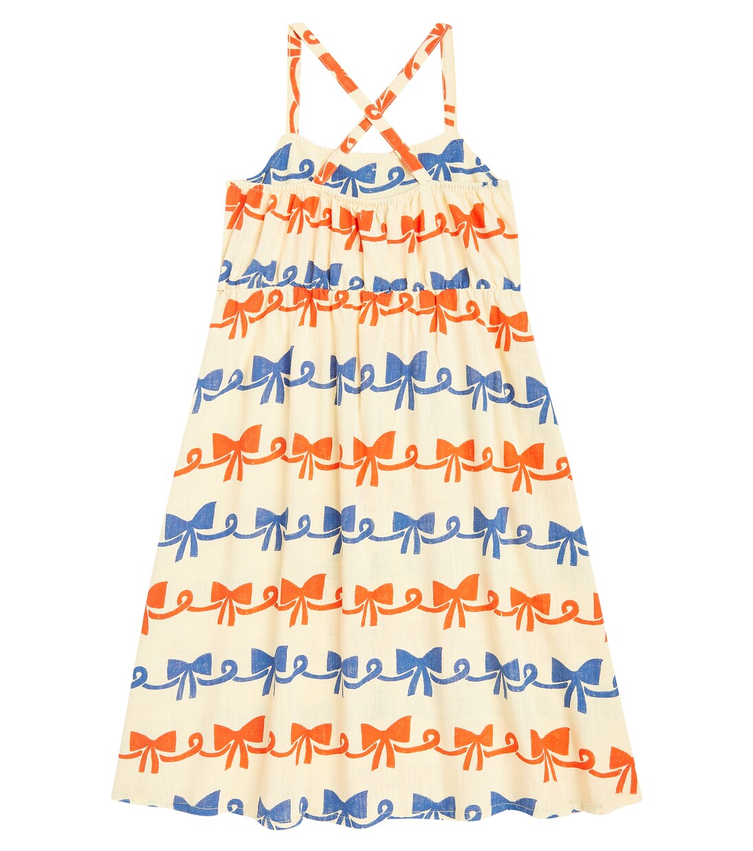 Ribbon Bow ruffle-trimmed dress | Bobo Choses