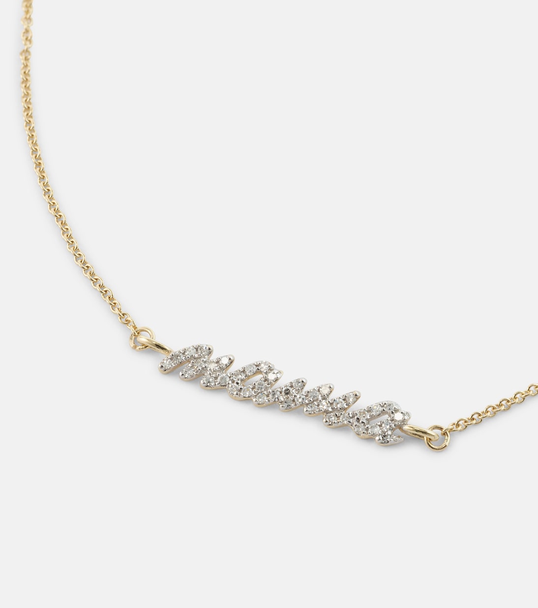 Armband Hey Mama aus 10kt Gelbgold mit Diamanten | Stone and Strand