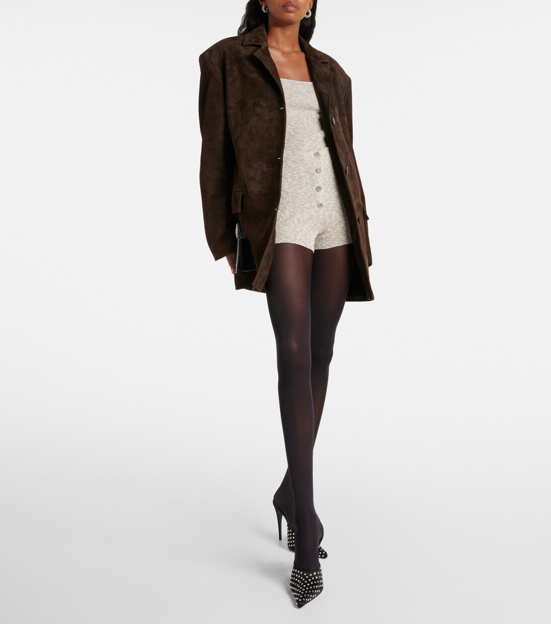 Knitted linen and cotton bodysuit | Magda Butrym