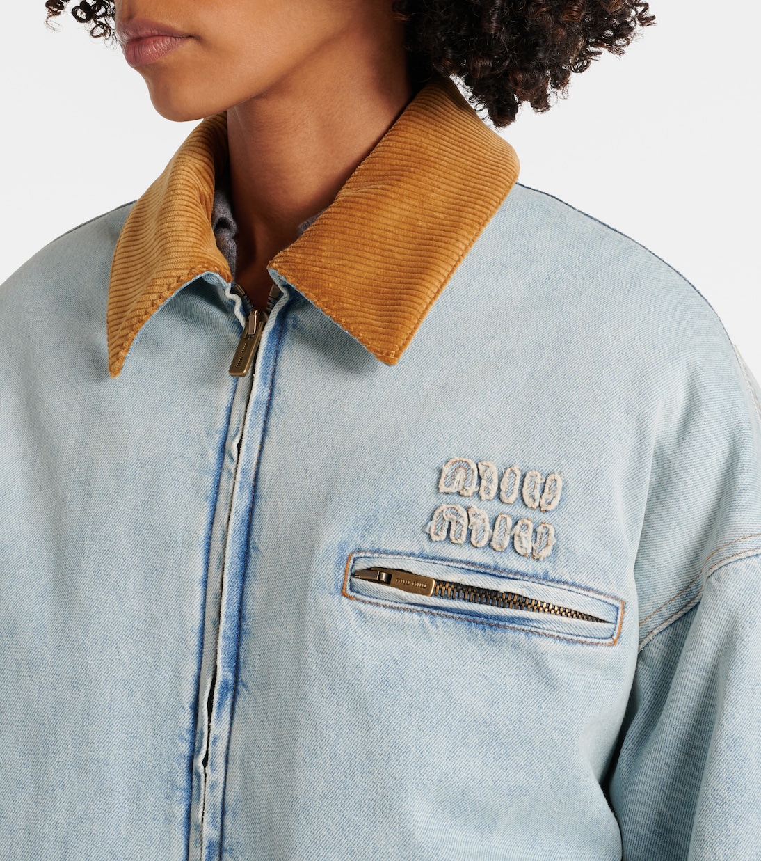 Wattierte Jacke aus Denim | Miu Miu