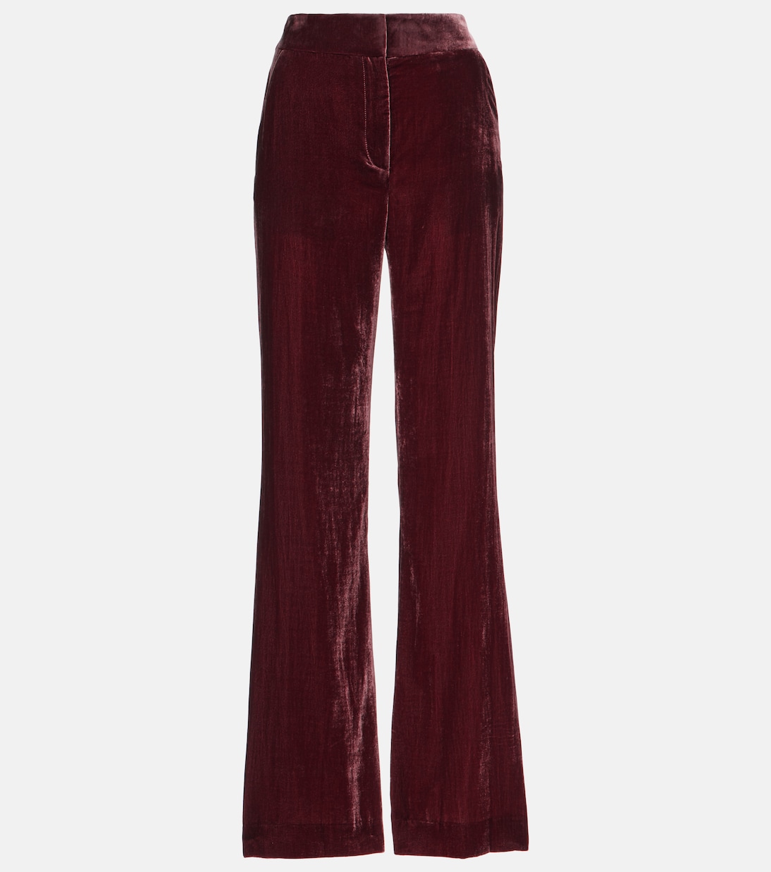 Lebone high-rise velvet flared pants | Veronica Beard