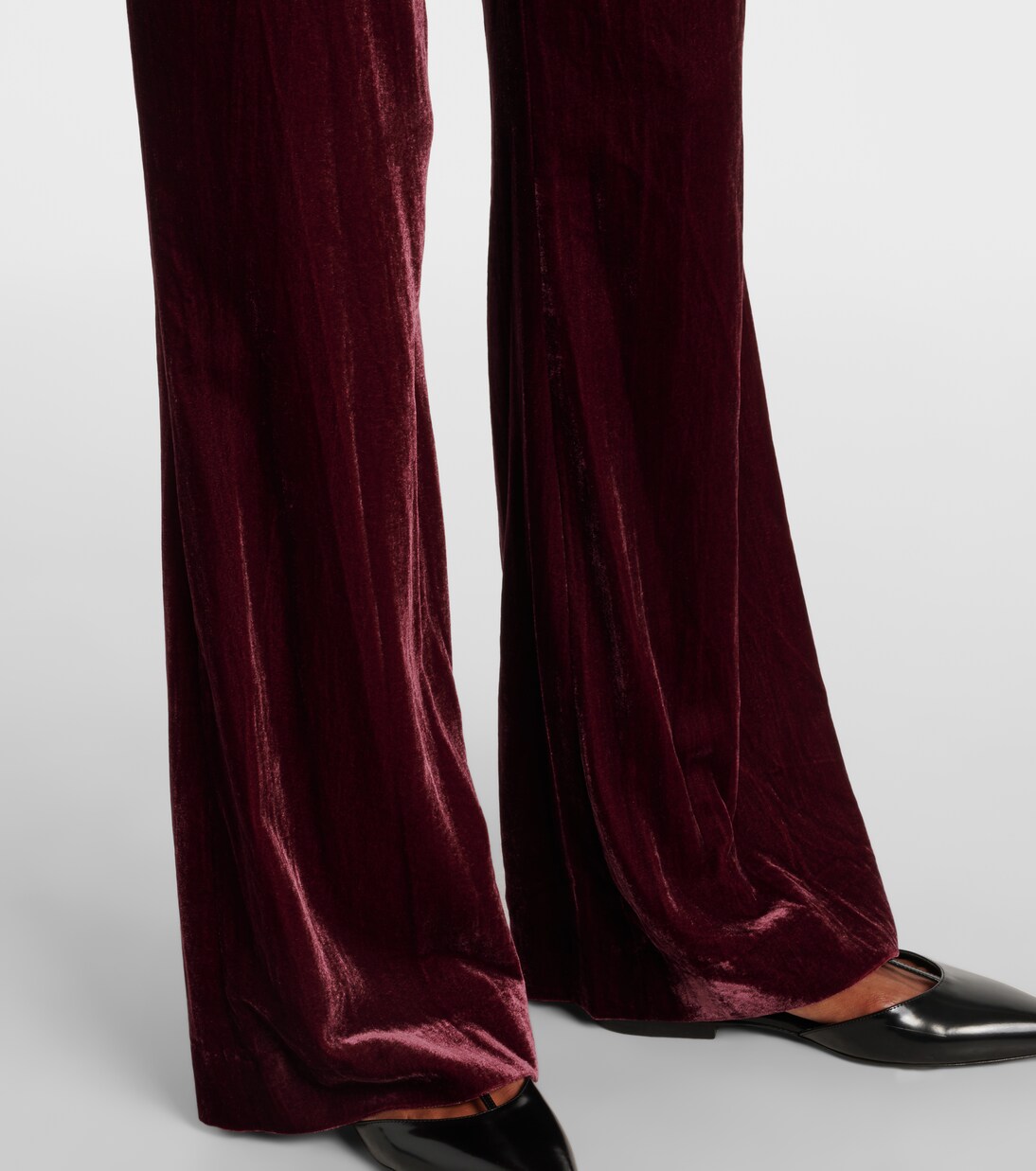 Lebone high-rise velvet flared pants | Veronica Beard