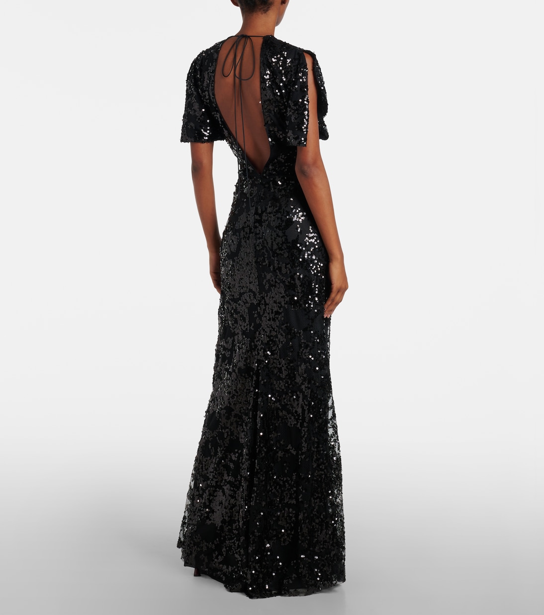 Abito lungo con paillettes | Victoria Beckham