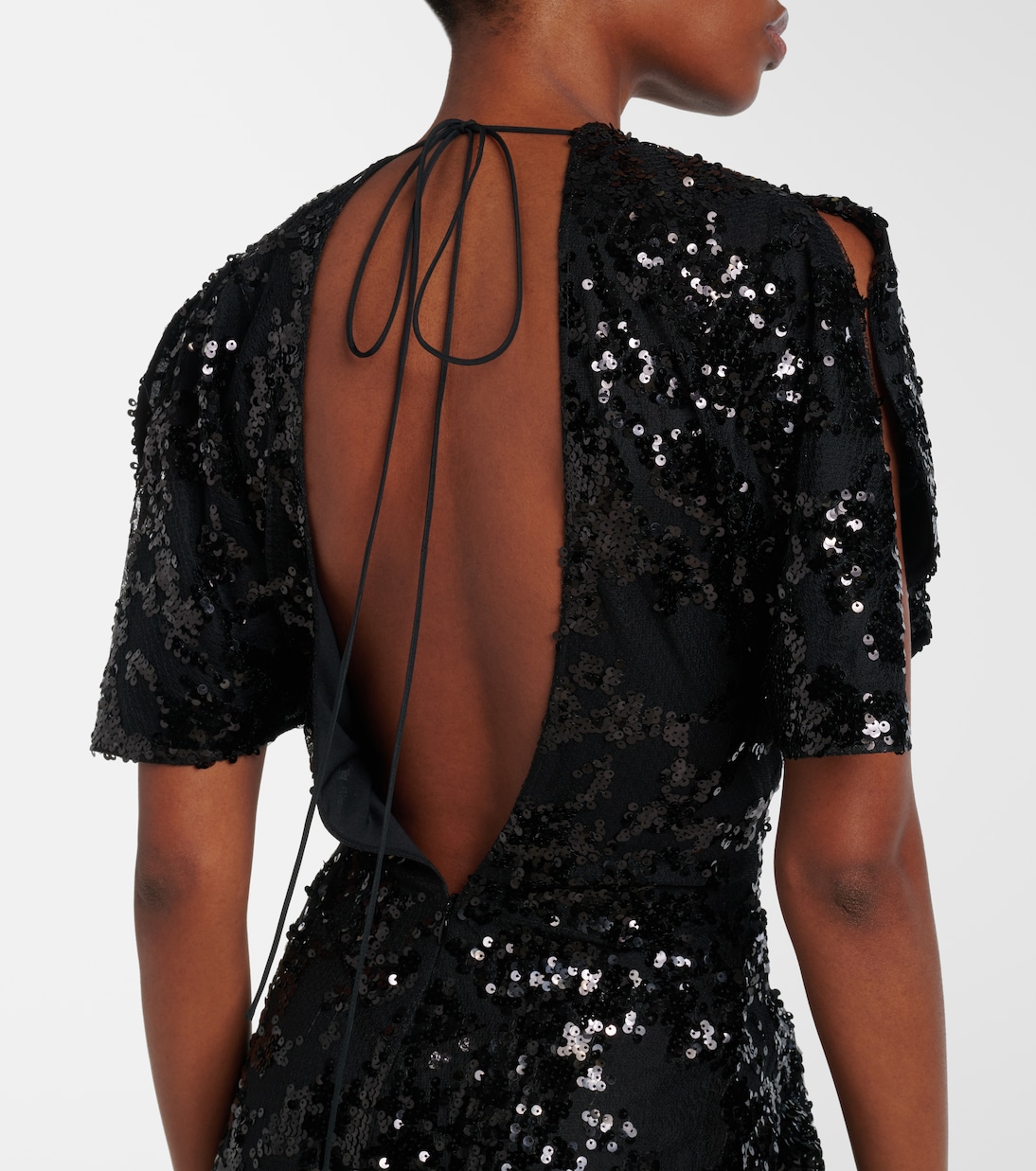 Abito lungo con paillettes | Victoria Beckham