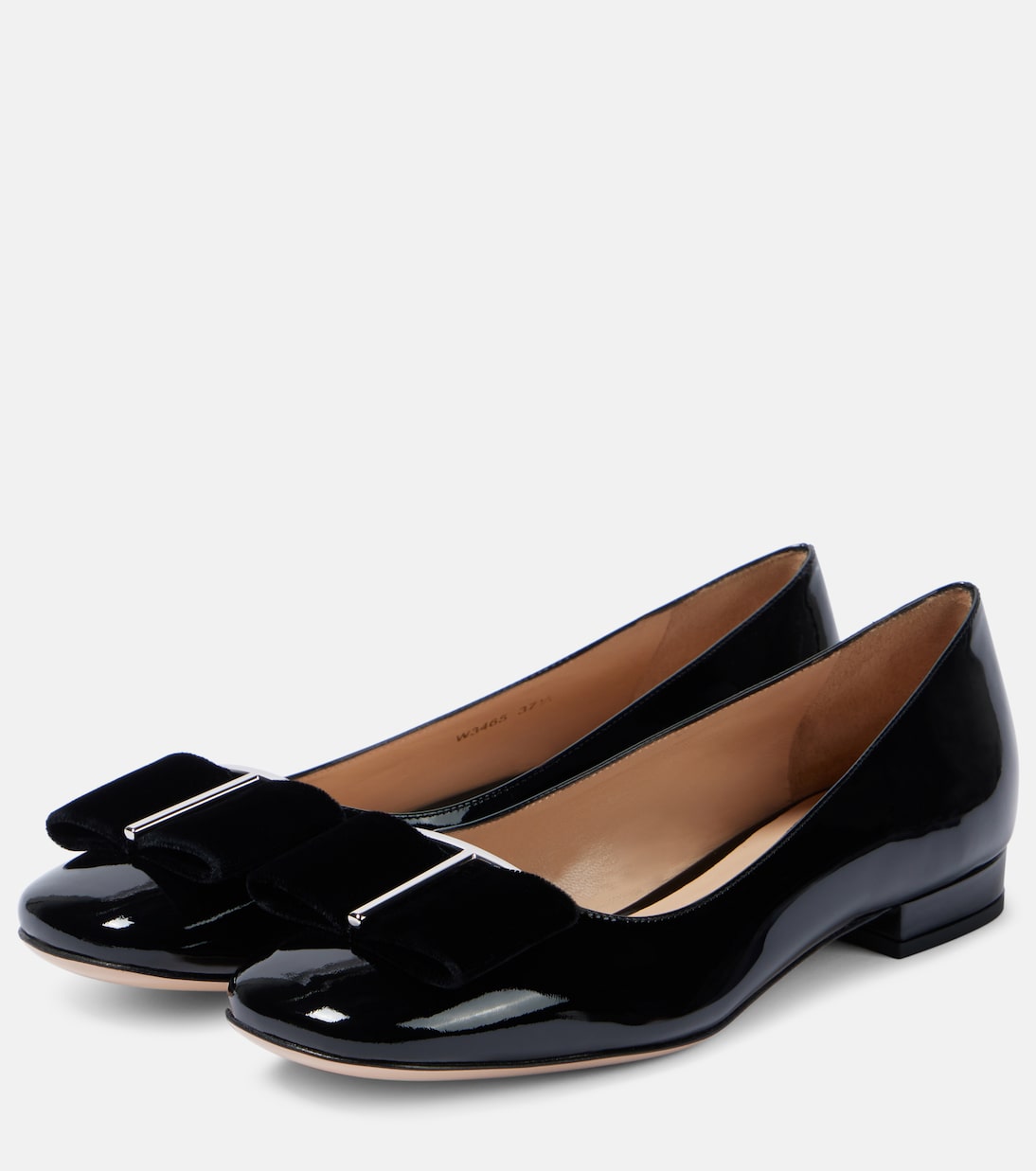 Audrey bow-detail patent leather ballet flats | Tom Ford