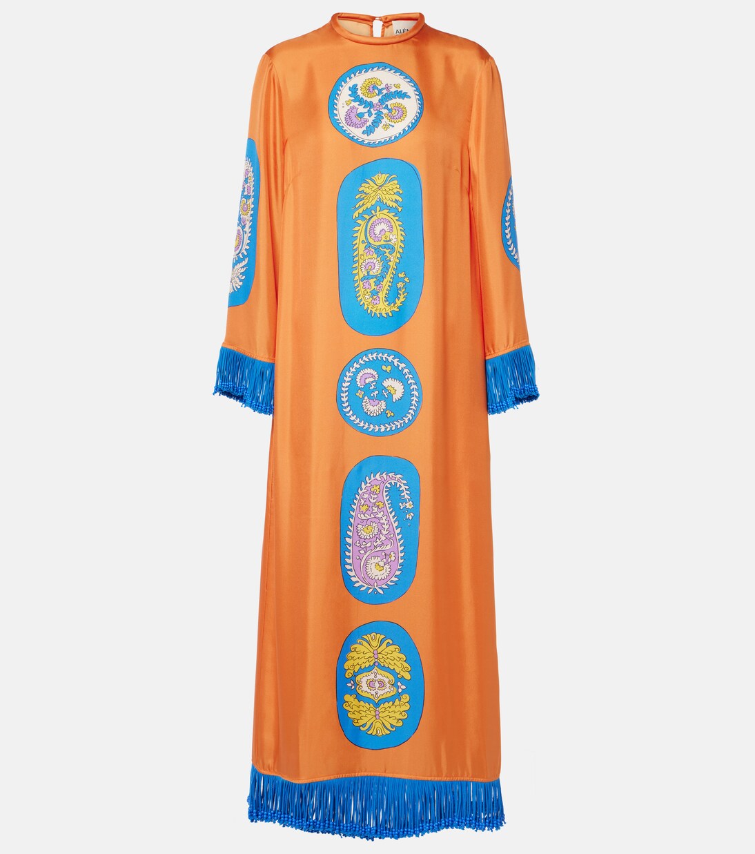 Robe midi Luis en soie | Alémais