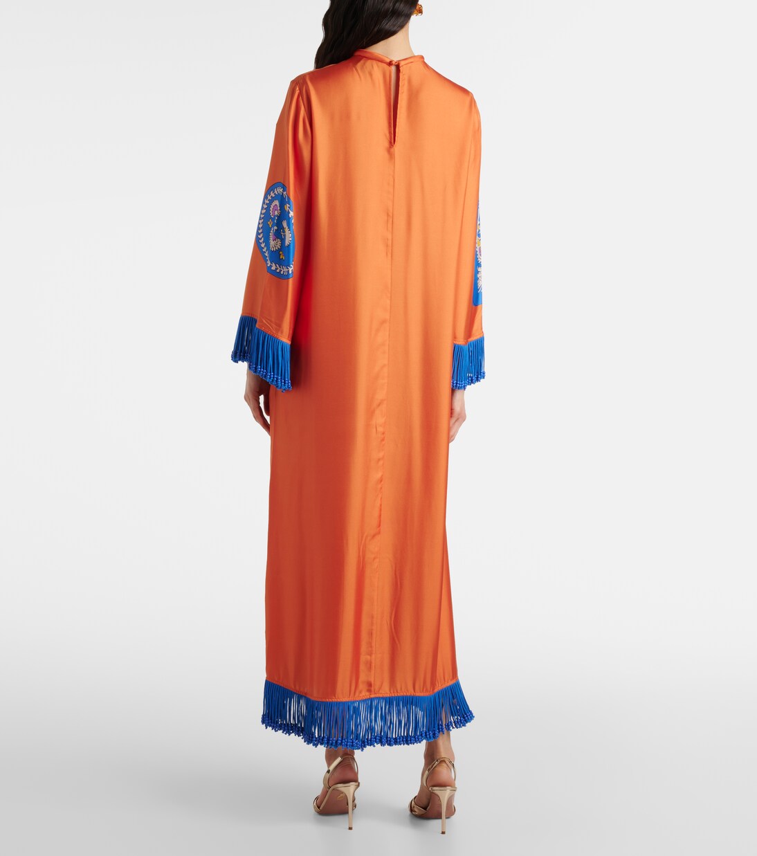 Robe midi Luis en soie | Alémais