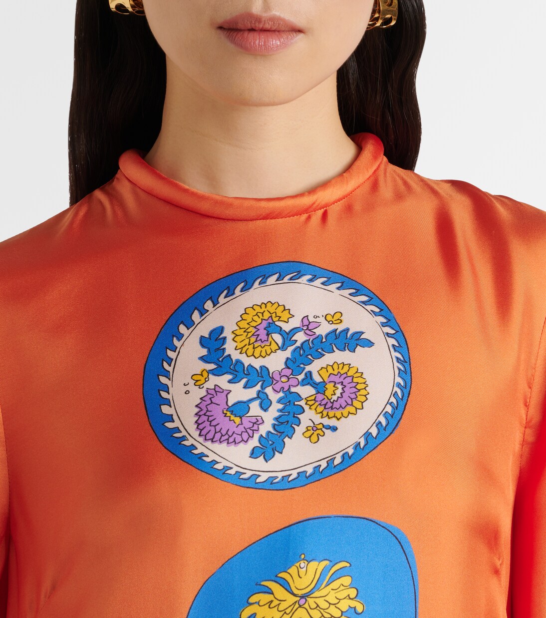 Robe midi Luis en soie | Alémais