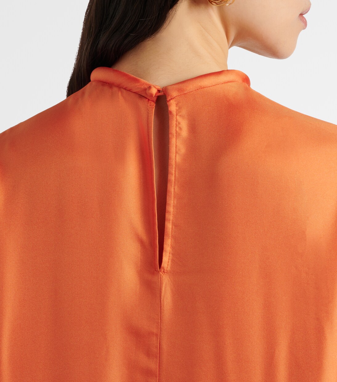 Robe midi Luis en soie | Alémais