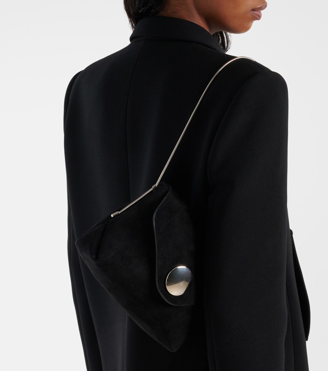 Schultertasche Bobbi aus Veloursleder | Khaite