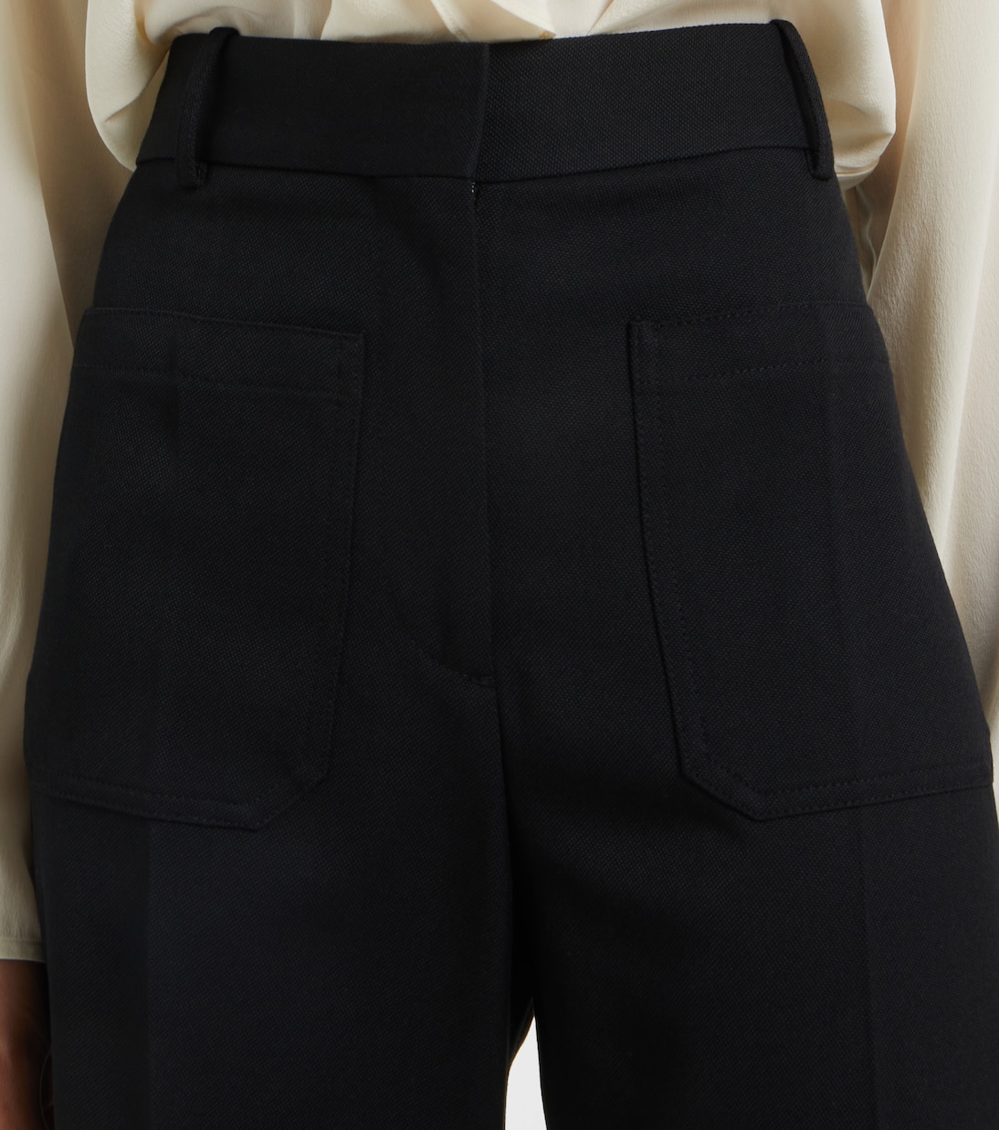 Pantalones anchos Alina de tiro alto | Victoria Beckham