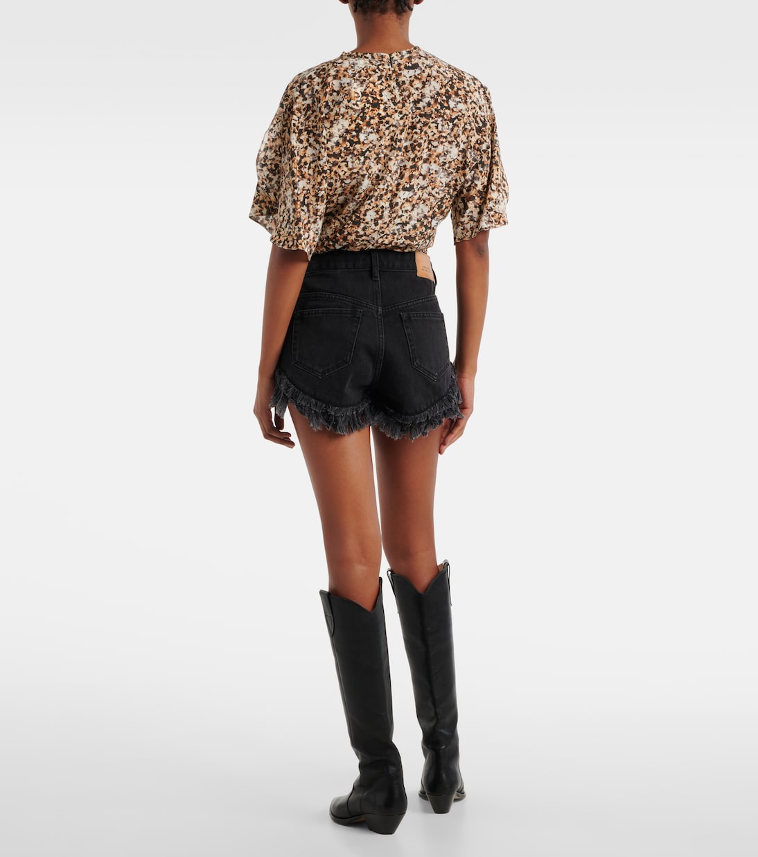 Eneidao fringed denim shorts | Isabel Marant