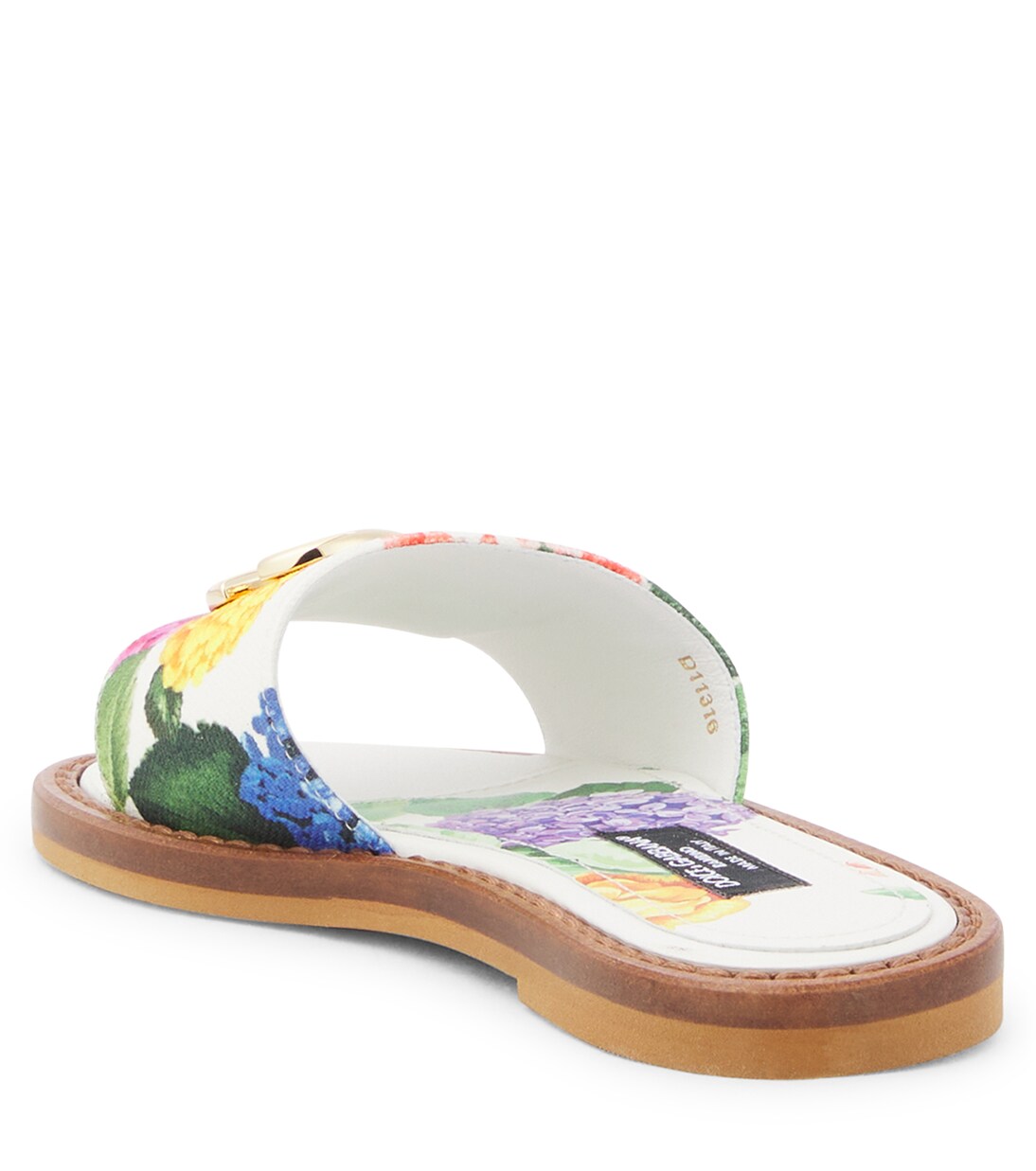 Floral canvas sandals | Dolce&Gabbana Kids